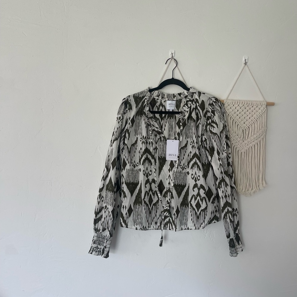 MISA Los Angeles Merida Tie Blouse